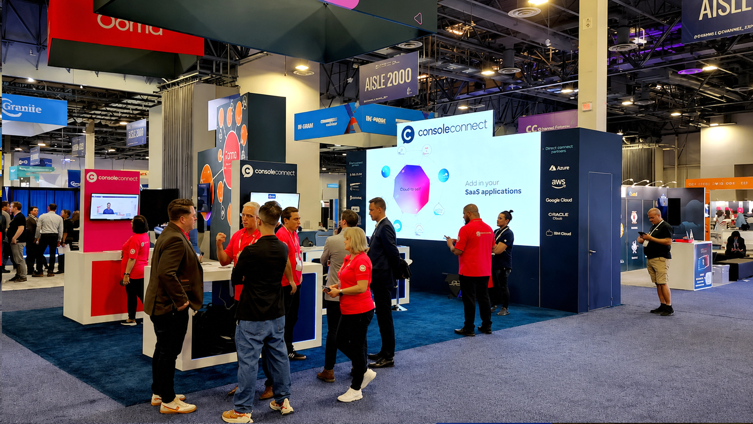 Request a trade show exhibit quote for a Las Vegas booth with an LED video wall